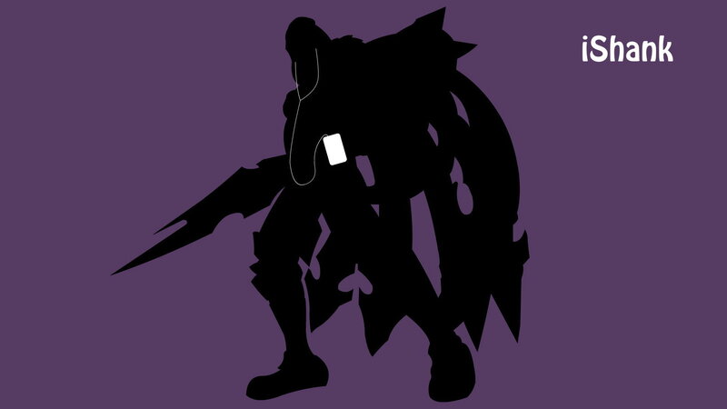 Silhouette of a Warrior — Purple, Dramatic, Vector Art