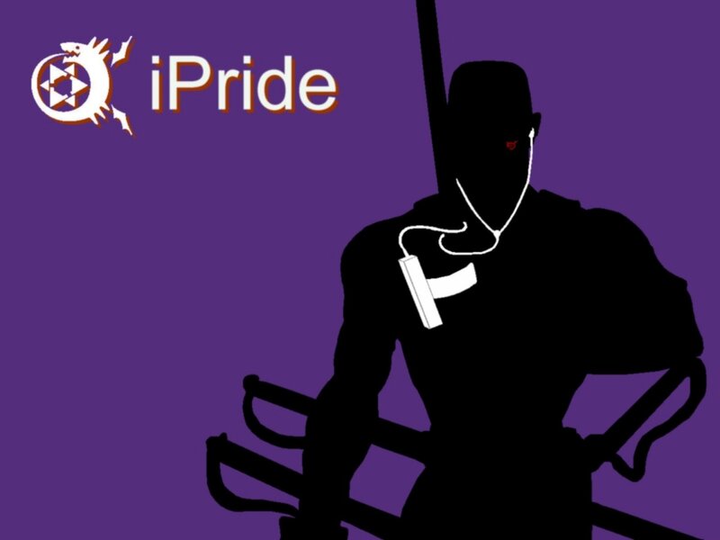 Silhouette of a Warrior — Purple