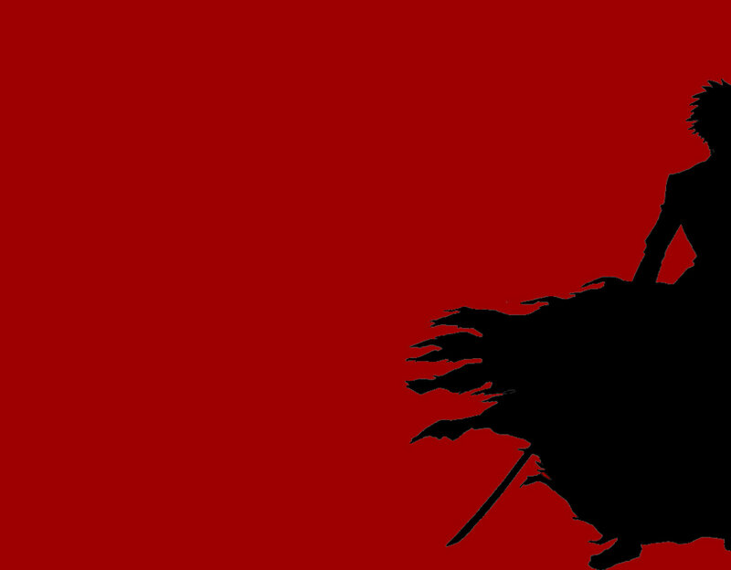 Silhouette of a Warrior — Red