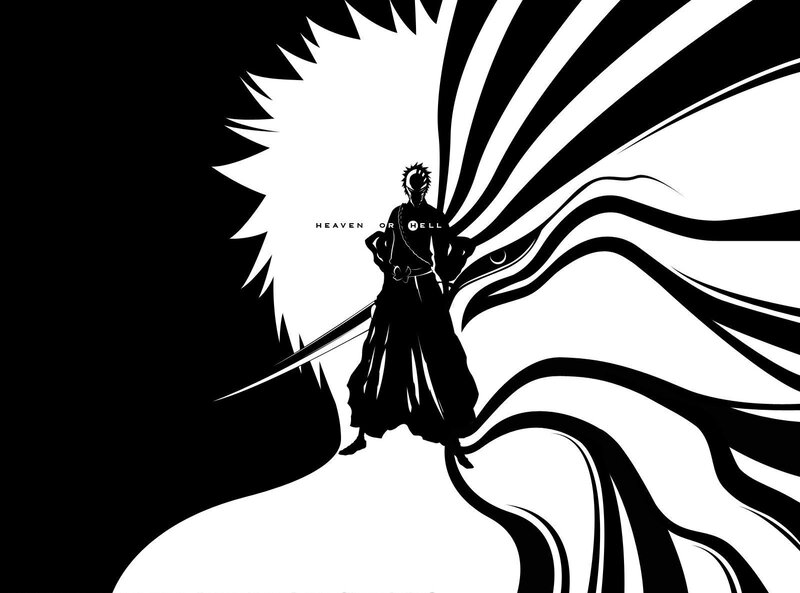 Silhouette of a warrior with sword