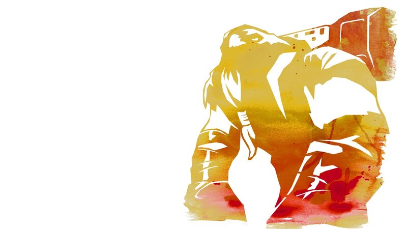 Silhouette of a Warrior — Yellow
