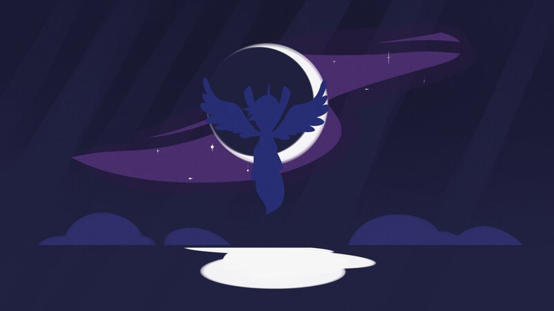 silhouette of a winged figure