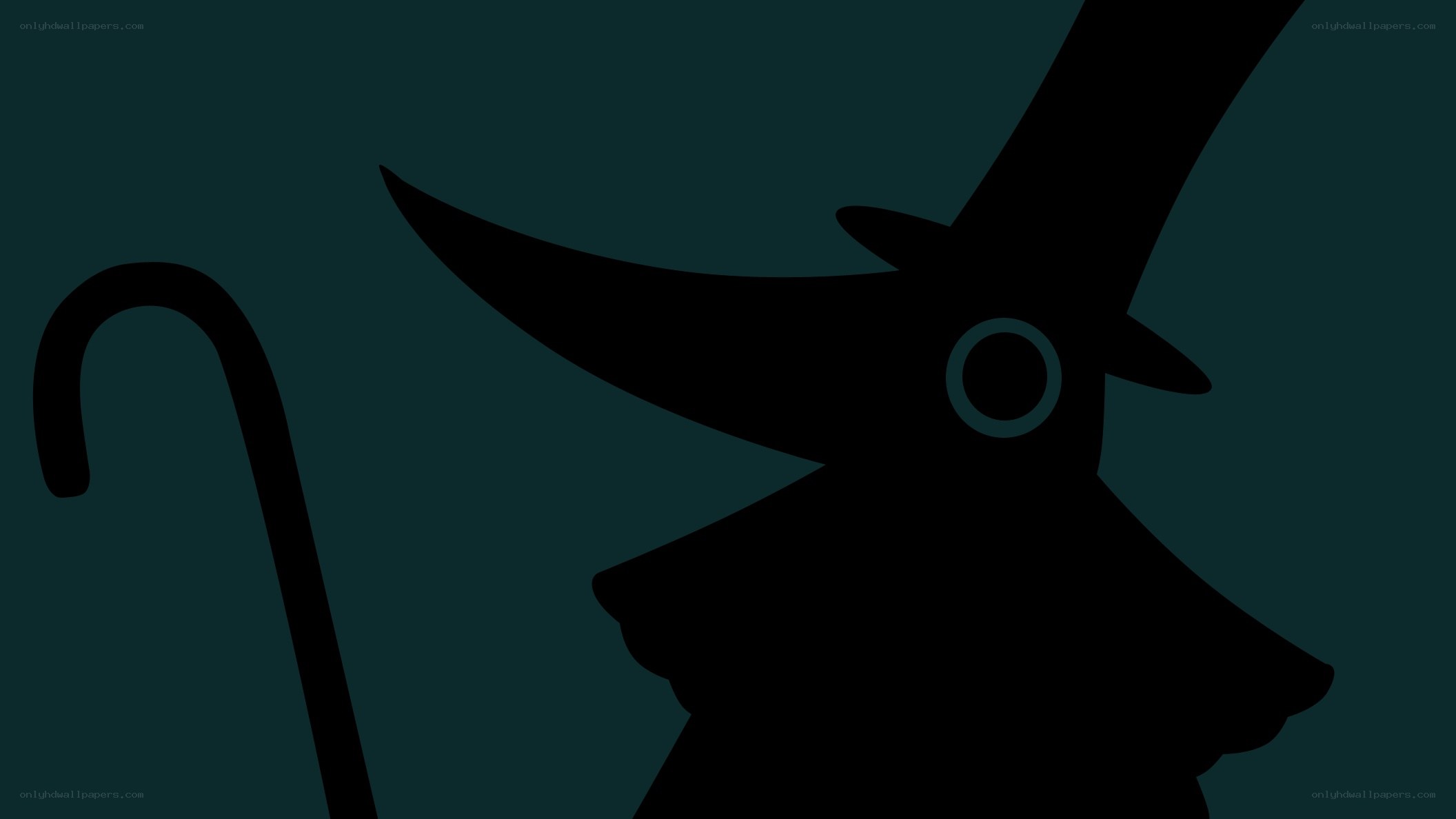 silhouette of a witch