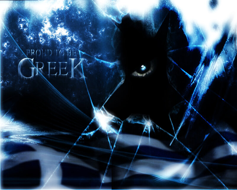 Silhouette of a Wolf — Blue, Dramatic