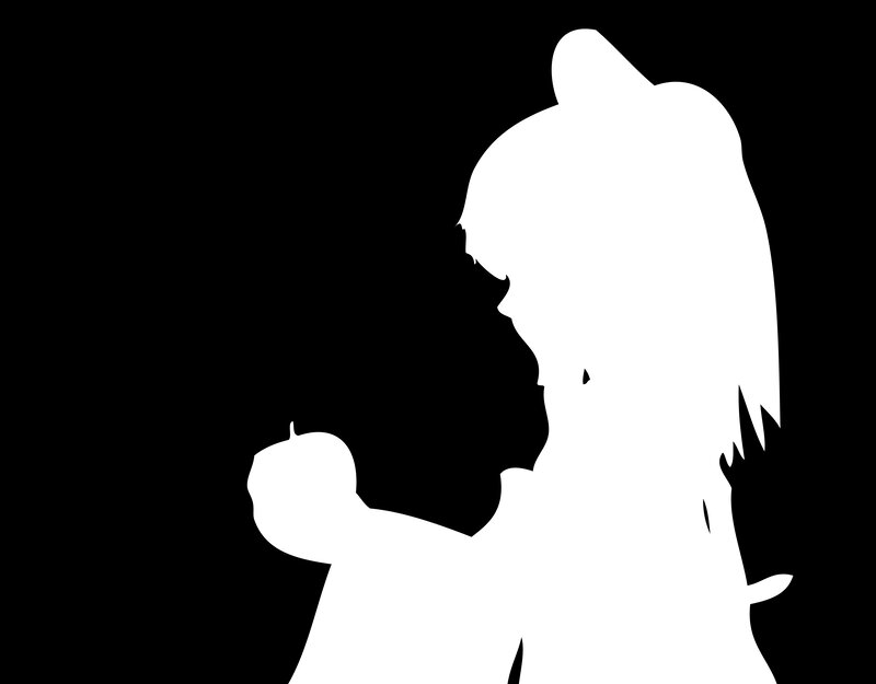 silhouette of a woman and child