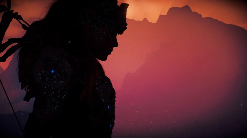 Silhouette of a Woman — Orange, Dramatic