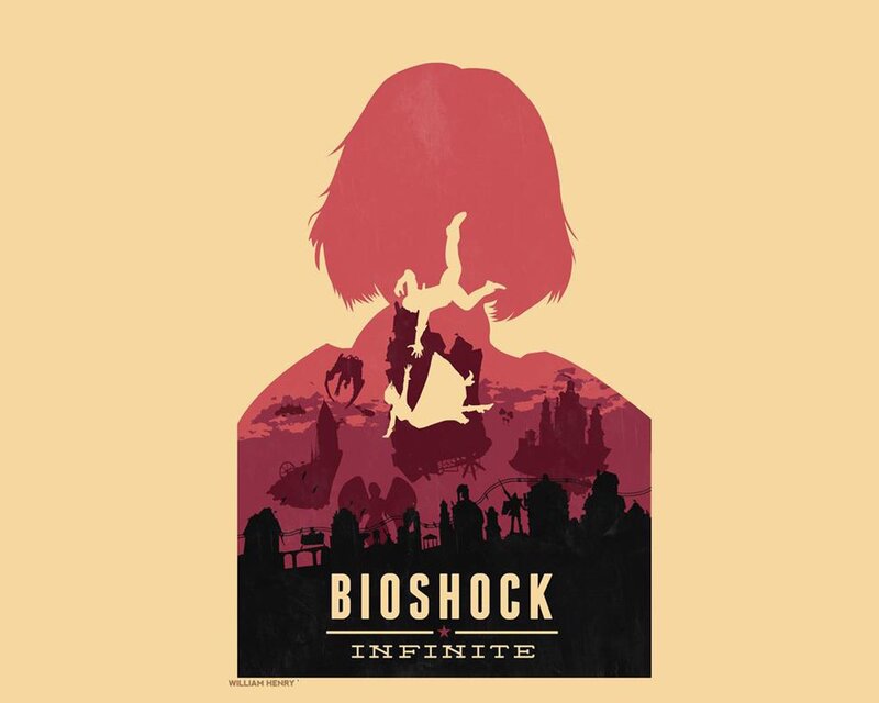 Silhouette of a Woman — Red, Dramatic, Illustration, City Skyline
