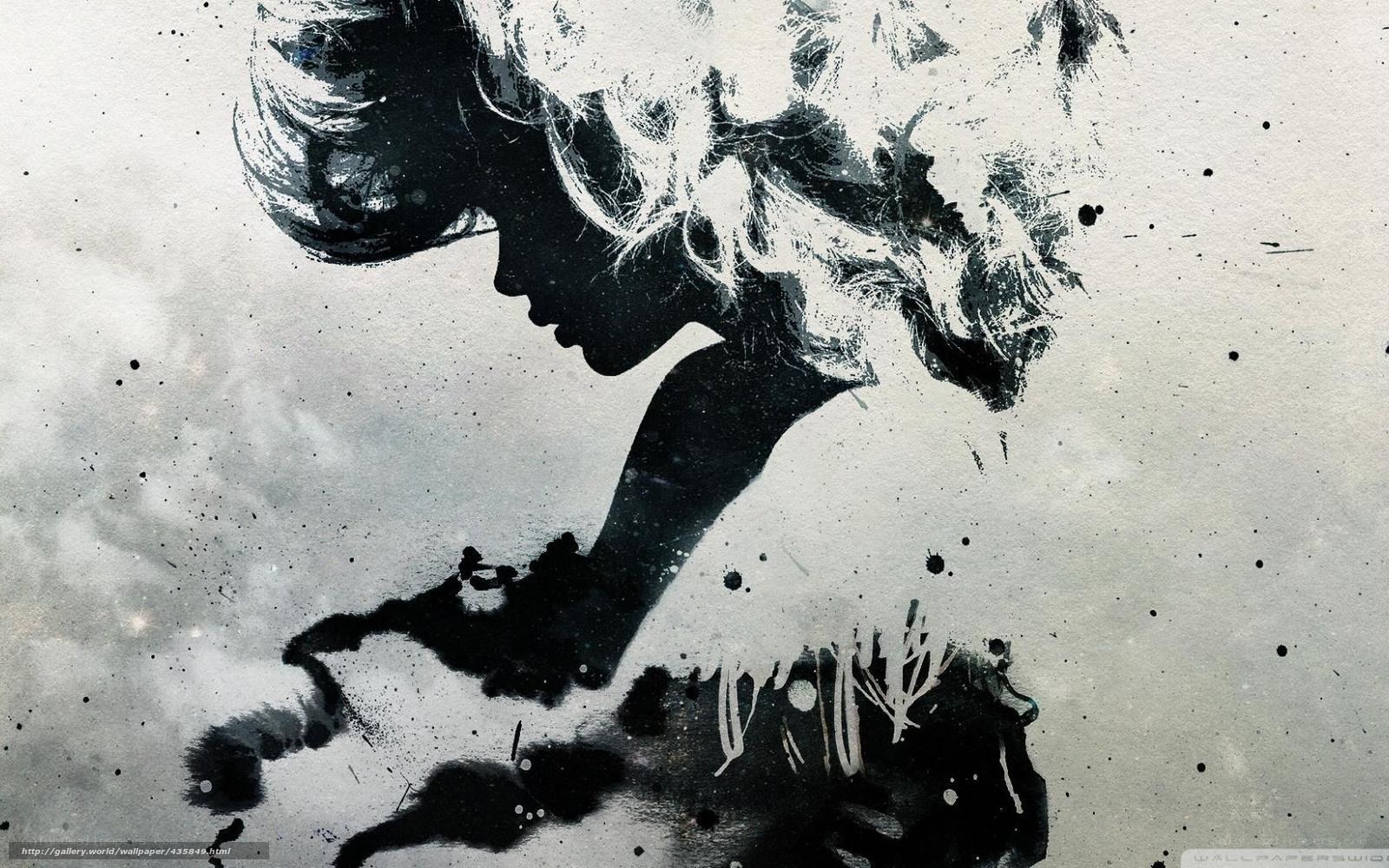 silhouette of a woman