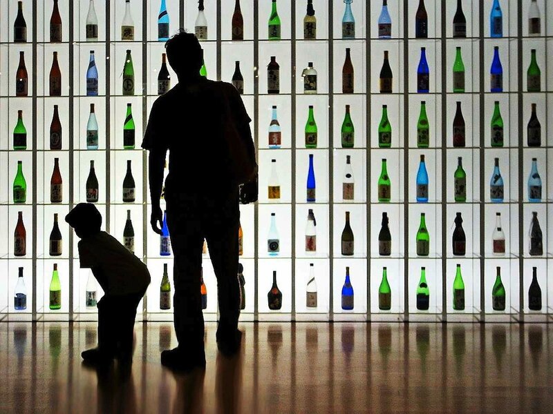 Silhouette of Adult and Child — Black, Dramatic