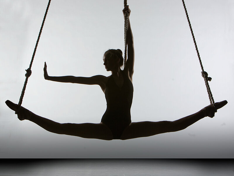 Silhouette of Aerialist