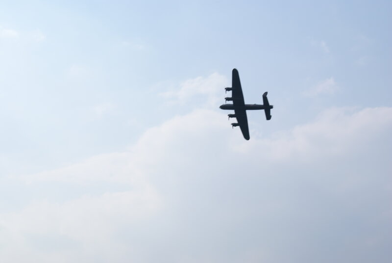 Silhouette of Airplane — Blue, Calm, Afternoon
