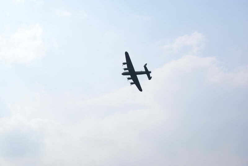 Silhouette of Airplane — Blue, Calm