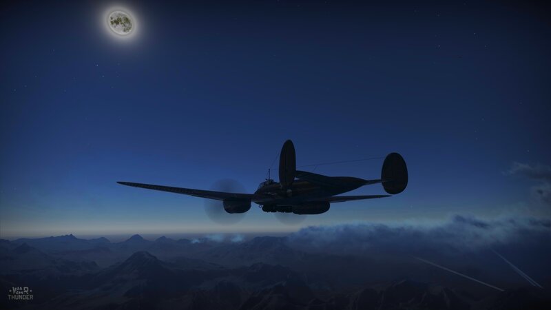 Silhouette of Airplane — Blue