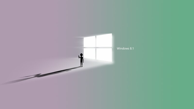 Silhouette of Alien — Purple
