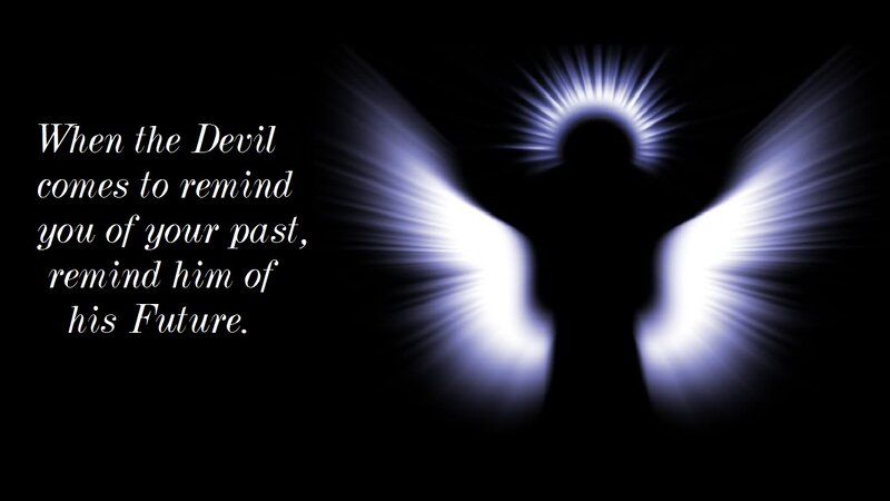 Silhouette of Angel — Black, Dramatic, Night
