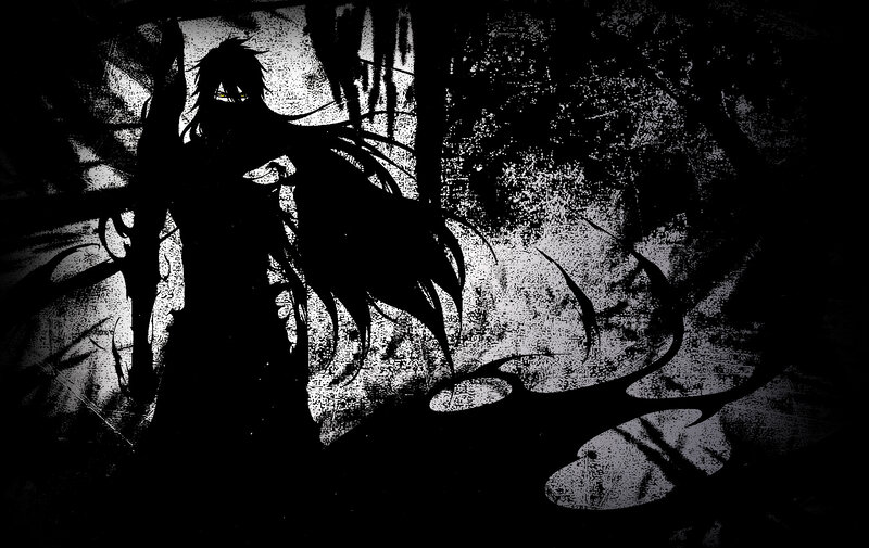 Silhouette of Anime Character — Black, Dark, Dramatic