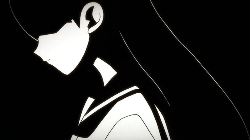 Silhouette of Anime Character — Black, Dramatic, Night, White
