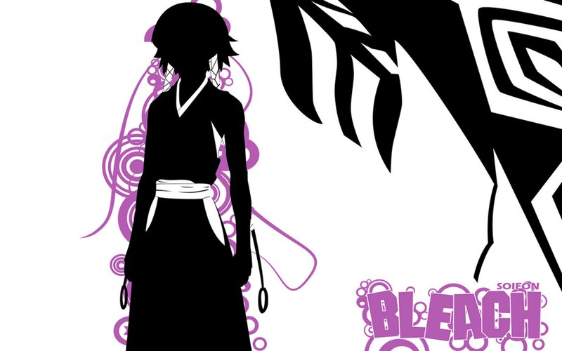 Silhouette of Anime Character — Black, Dramatic, Vector Art