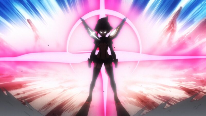 Silhouette of Anime Character — Pink