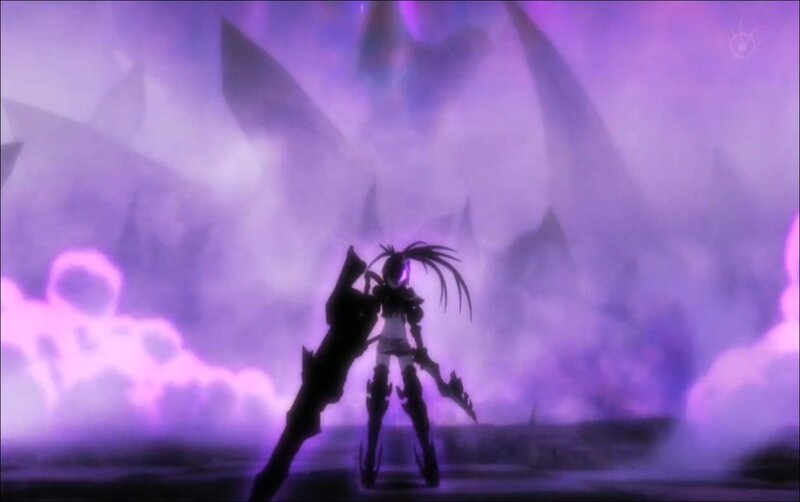 Silhouette of Anime Character — Purple