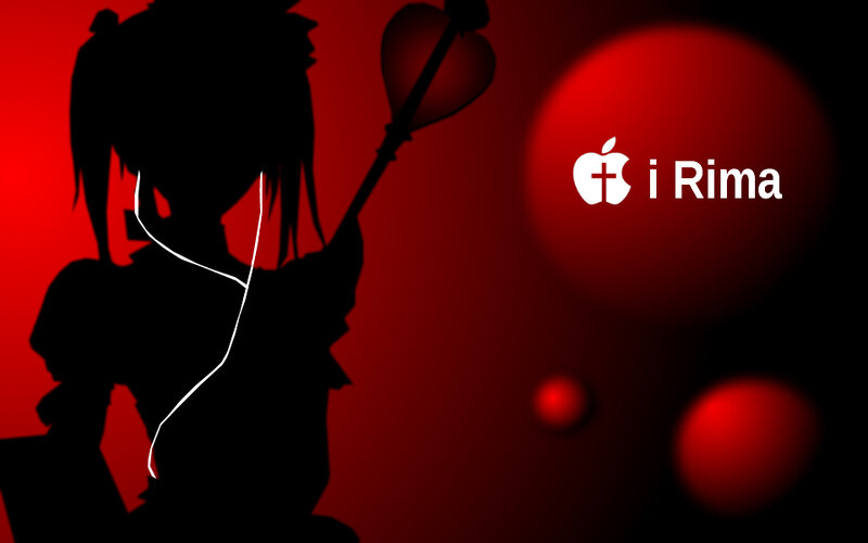 Silhouette of Anime Character — Red, Dramatic