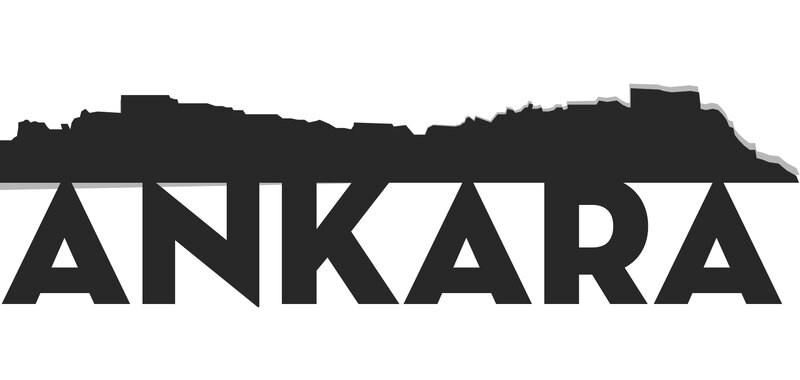 Silhouette of Ankara Skyline