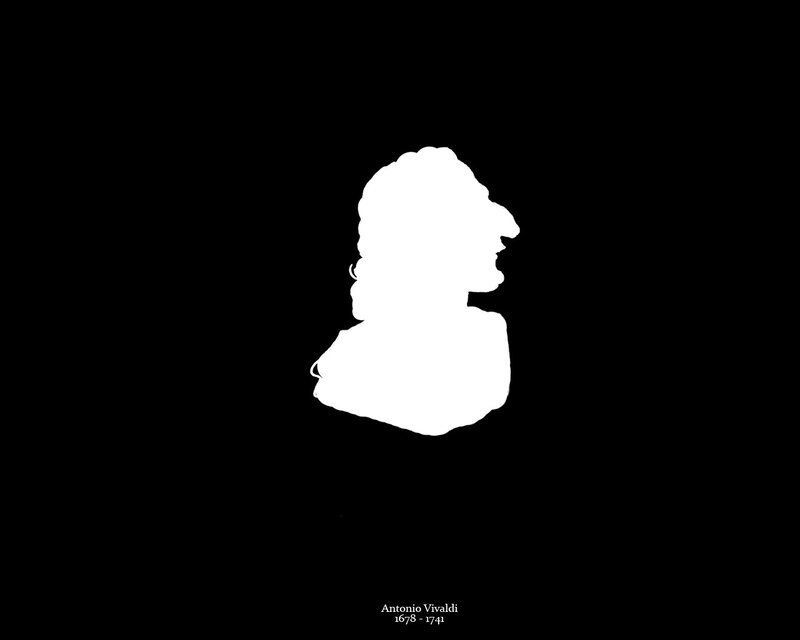 Silhouette of Antonio Vivaldi