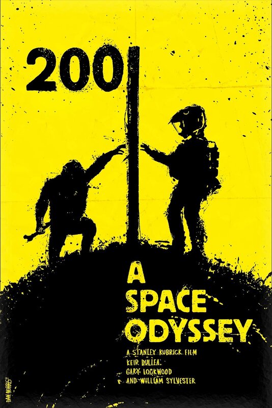 Silhouette of Ape and Astronaut