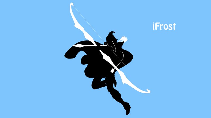 Silhouette of Archer — Blue, Dynamic