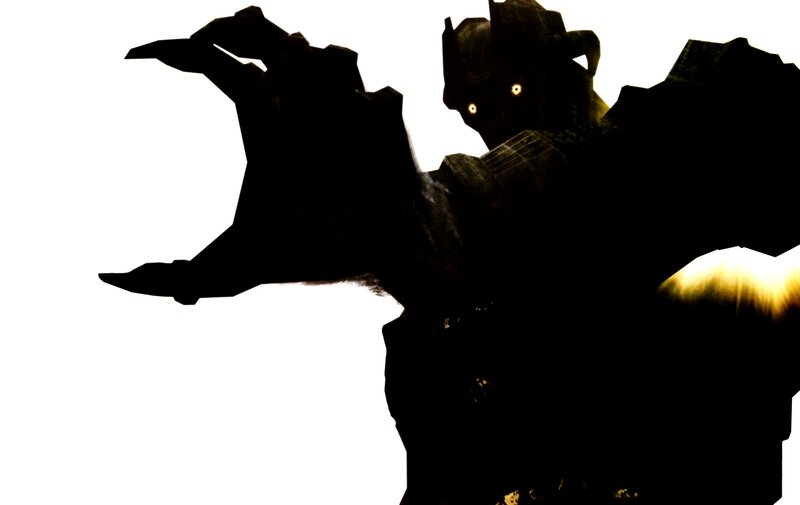 silhouette of armored figure