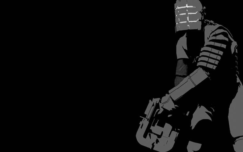 silhouette of armored soldier