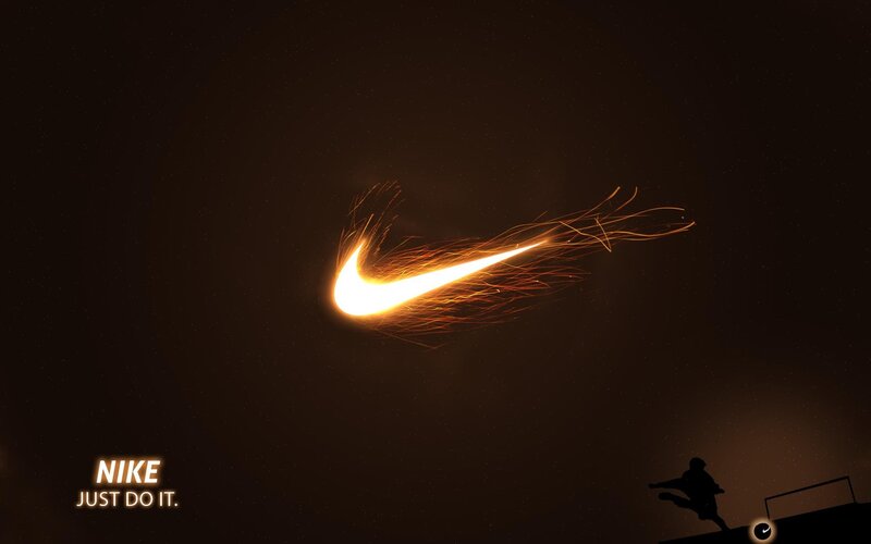 Silhouette of Athlete — Black