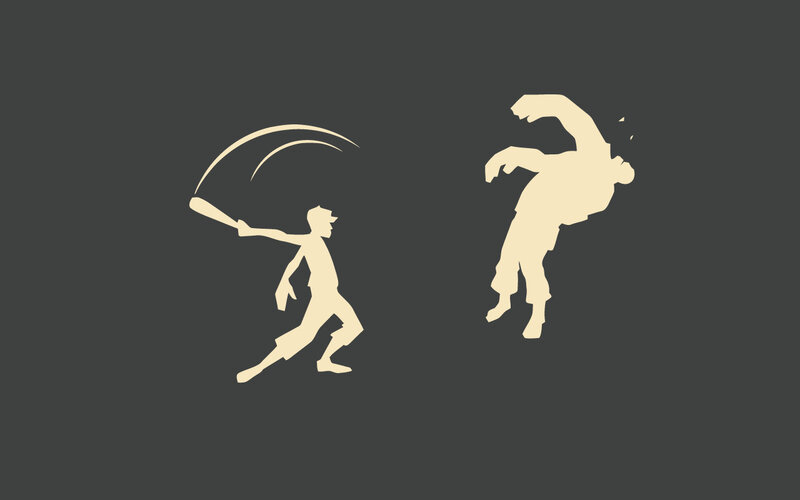 silhouette of baseball player swinging bat