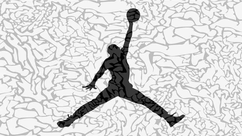 Silhouette of Basketball Player — Black, Dynamic