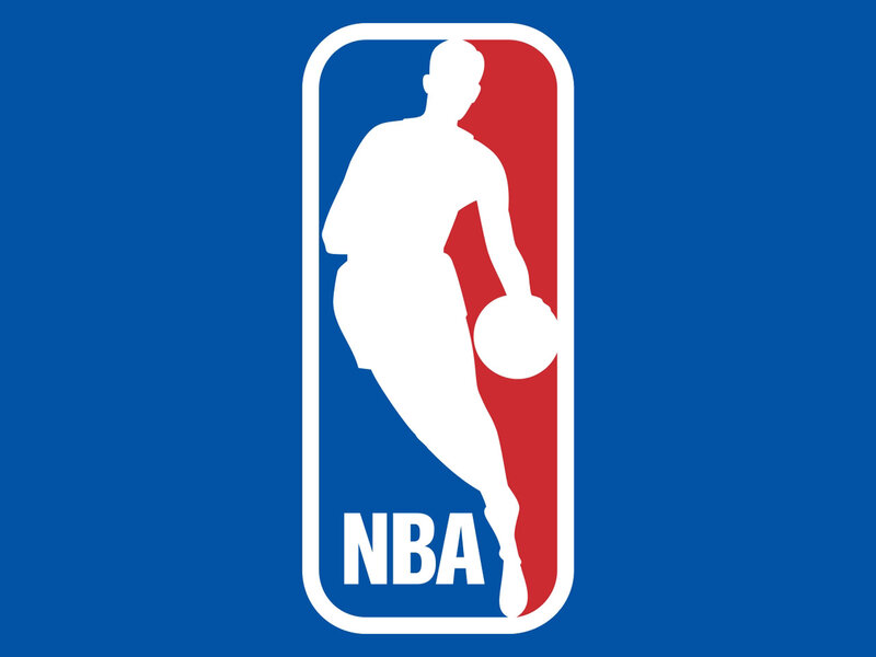 Silhouette of Basketball Player — Blue