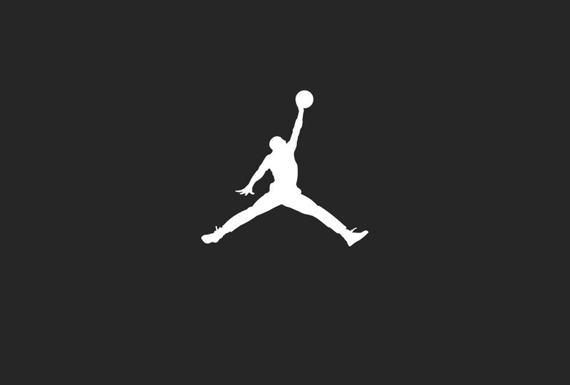 Silhouette of Basketball Player — White