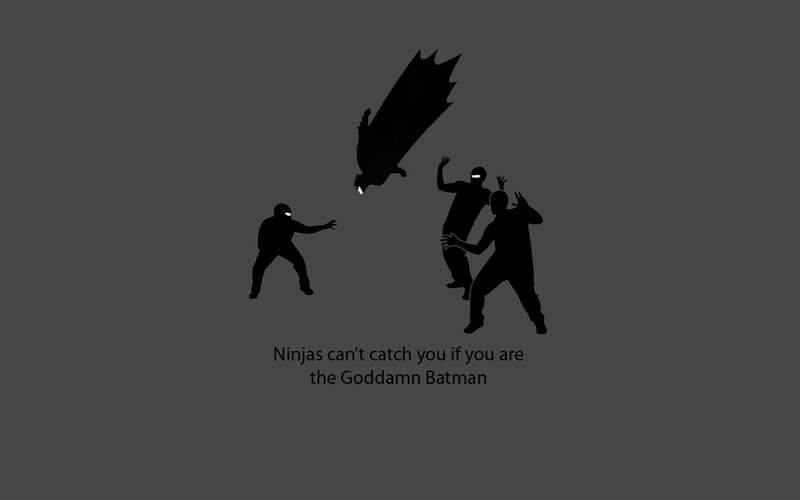Silhouette of Batman — Black, Dramatic, Digital Art