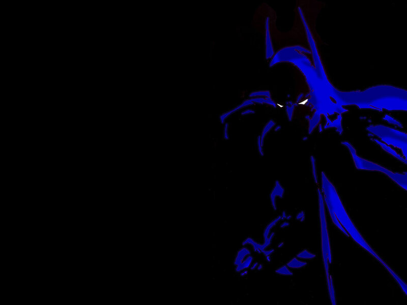 Silhouette of Batman — Black, Dramatic, Night, Digital Art