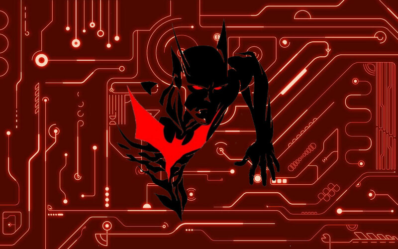 Silhouette of Batman — Red