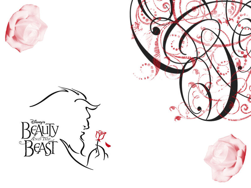 Silhouette of Beast and Rose