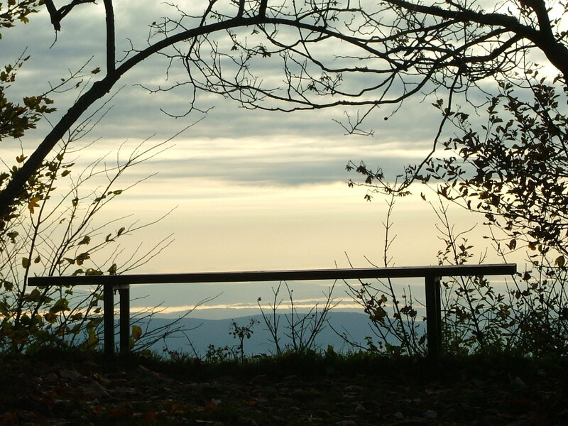 Silhouette of Bench