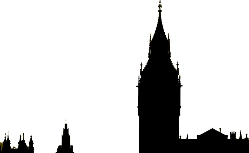 silhouette of big ben