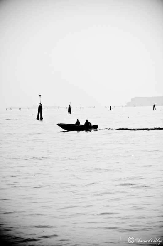 Silhouette of boat on water