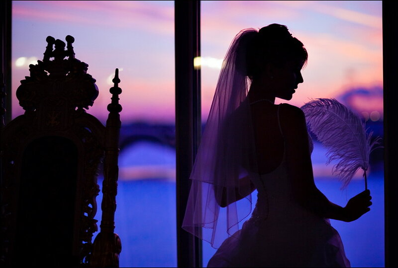 Silhouette of Bride