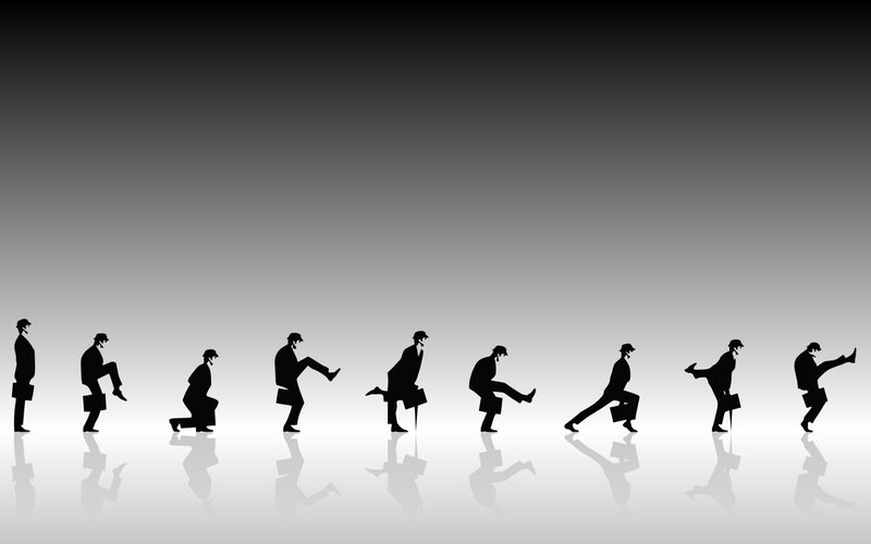 Silhouette of Businessman — Black
