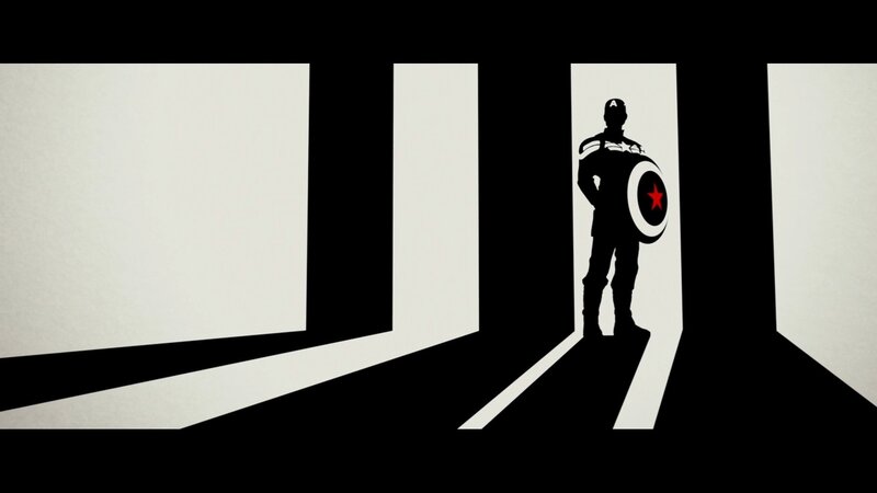 Silhouette of Captain America — Black