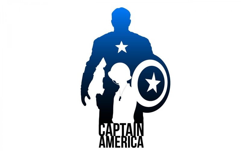 Silhouette of Captain America