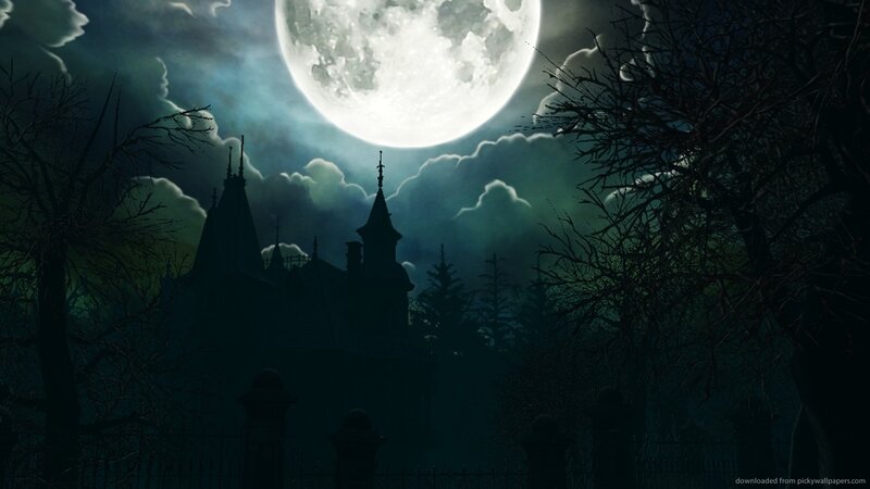 Silhouette of Castle — Black