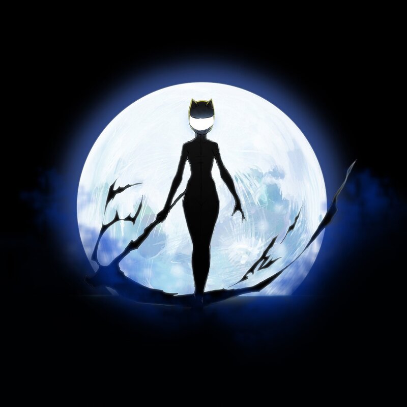 Silhouette of Cat-eared Figure