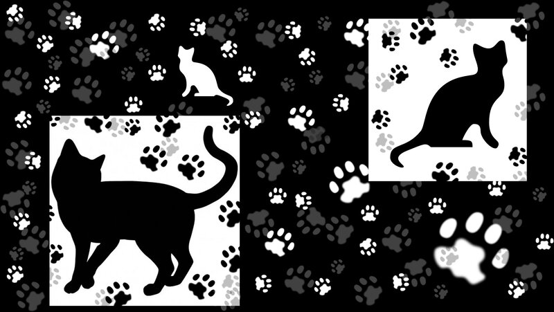 Silhouette of Cats